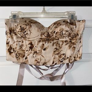 SHEIN lace up corset top size S